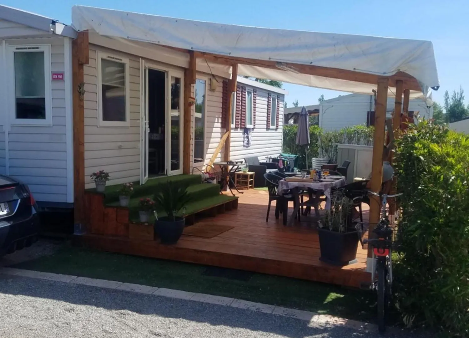 Frejus Tout Confort, Climatisation,Plus Ventilation Toutes Les Chambres, Linge De Lit Et De Toilette , Coffre Fort, Lave Vaisselle Machine A Laver Grande Terrasse Couverte Velos Et Wifi Possible Campsite